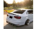 For VW Jetta 6 Big R Style Rear Spoiler 2012 2018 Piano Black ABS Plastic Catalog number of the part AVERS3248