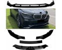 BMW X5 G05 2019 Front Lip 4 Piece Glossy Black ABS Plastic AutoVision