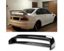 For BMW 3 Series E46 Double Layers Rear Spoiler 1998 2006 Glossy Black ABS
