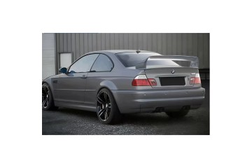 For BMW 3 Series E46 Double Layers Rear Spoiler 1998 2006 Glossy Black ABS Packaging status original