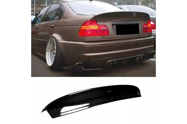 For BMW 3 Series E46 CSL Style Rear Spoiler 98 05 4 Door Sedan ABS Plastic