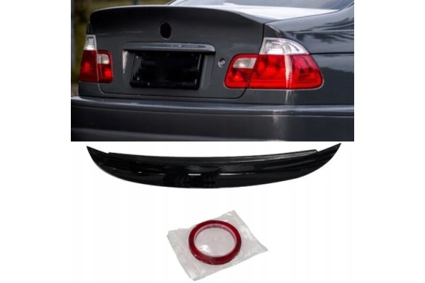 For BMW 3 Series E46 CSL Style Rear Spoiler 98 05 4 Door Sedan ABS Plastic Customs tariff code 87082990