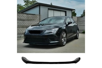 For Seat Leon FR MK3 2012 2016 Cupra PFL Piano Black ABS Plastic Front Lip