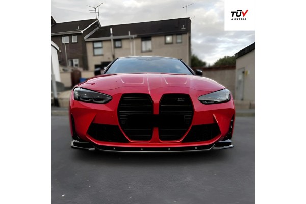 For BMW M4 G82 M3 G80 Front Splitter 2021 With ABE TUV ABS Plastic Black Packaging status original