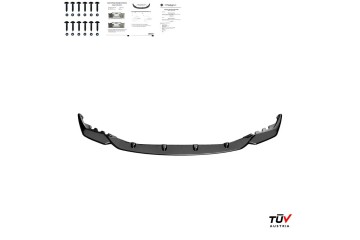 For BMW M4 G82 M3 G80 Front Splitter 2021 With ABE TUV ABS Plastic Black Installation side front