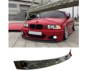 For BMW 3 Series E46 Coupe M Sport M3 CSL Style 97 06 Piano Black Front Lip