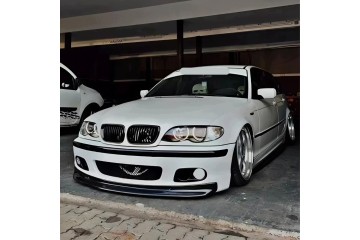 For BMW 3 Series E46 Coupe M Sport M3 CSL Style 97 06 Piano Black Front Lip Catalog number of the part AVBL0432