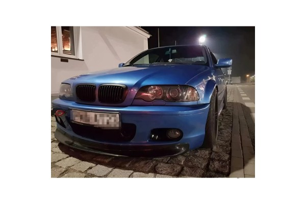 For BMW 3 Series E46 Coupe M Sport M3 CSL Style 97 06 Piano Black Front Lip Part manufacturer Autovision
