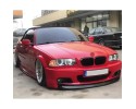 For BMW 3 Series E46 Coupe M Sport M3 CSL Style 97 06 Piano Black Front Lip Car type passenger cars