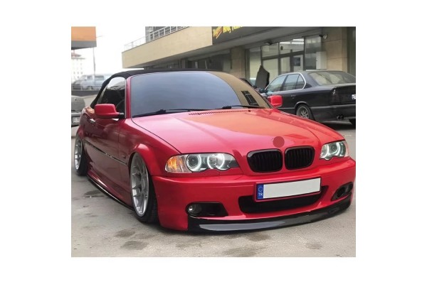 For BMW 3 Series E46 Coupe M Sport M3 CSL Style 97 06 Piano Black Front Lip Car type passenger cars