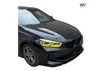 For BMW 1 Series F40 M Pack M135i 2019 2024 Front Splitter With ABE TUV Installation side front