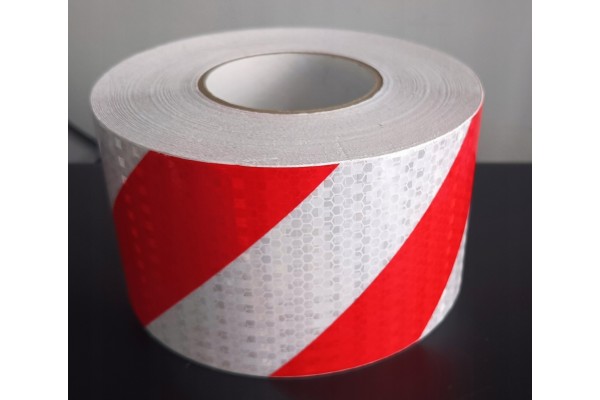 Reflective tape 100mm 50m honeycomb warning diagonal stripes MANUFACTURER Car type buses undefined trucks cargo vans RVs