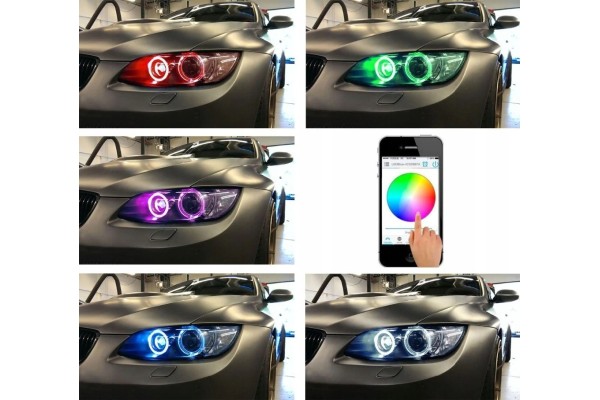 RING BULBS ANGEL EYES MARKER LED RGBW WiFi BLUETOOTH 40W BMW E90 E91 Catalog number of the part Markery BMW Angel eyes LED E90 W