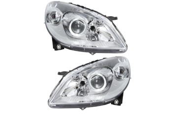 Headlights Lamps front set L R Depo lens Mercedes B class w245 2005 2011