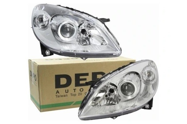 Headlights Lamps front set L R Depo lens Mercedes B class w245 2005 2011 Packaging status original