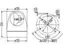 Rotary warning light HELLA 2RL 007 337 121 174mm Box 1620g Catalog number of the part 2RL 007 337 121