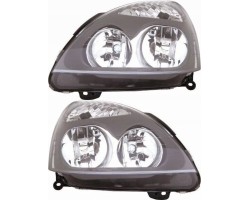 RENAULT CLIO II 2 01 HEADLIGHT SET RIGHT LEFT SET