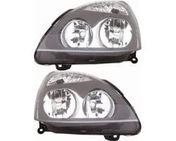 RENAULT CLIO II 2 01 HEADLIGHT SET RIGHT LEFT SET
