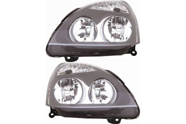 RENAULT CLIO II 2 01 HEADLIGHT SET RIGHT LEFT SET