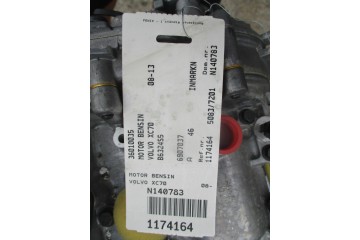 ENGINE VOLVO B6324S5 VOLVO XC90 V70 S80 XC60 XC70 7000KM W WA Engine type petrol