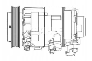 COMPRESSOR AIR CONDITIONING COMPRESSOR ACP 629 000P Catalog number of the original HYUNDAI 97701A6400 KIA 97701A6400