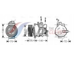 AVA Clever Choice 4045385170425 Compressor Air Conditioning