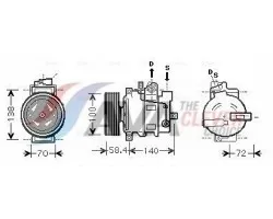 Compresor de aire acondicionado AVA Quality cooling AIAK262