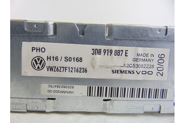 3D0035110  SISTEMA NAVEGACION GPS VOLKSWAGEN PHAETON (3D3/3D7) TDI V6 4Motion (5 asientos) 2007 3D0035110 198591 VOLKSWAGEN - 3