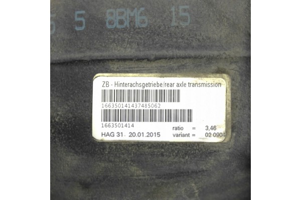 Diferencial trasero Mercedes-Benz GL X166 A1663501414 usado 6