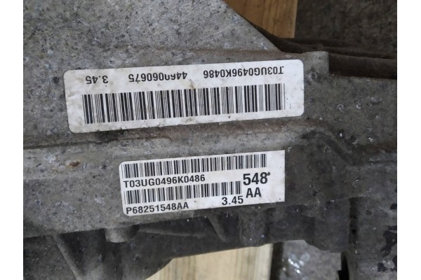Puente diferencial trasero 3.6 V6 B P68251548AA 3.45 Jeep Grand Cherokee IV WK2 usado 6