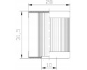 LIQUID PHASE GAS FILTER CARTRIDGE LOVATO FCLOVRGJ31 ZWM CZAJA Catalog number of the part FCLOVRGJ24
