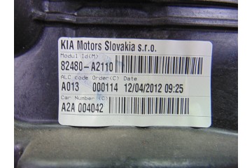 82480-A2110  ELEVALUNAS DELANTERO DERECHO KIA CEED (JD) Concept 2012 82480-A2110 203788 KIA - 7