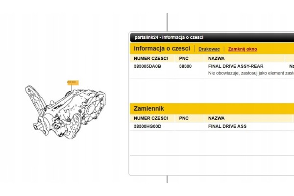 Diferencial Puente Trasero 383005DA0B 38300HG00D Infiniti Q30 QX30
