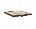 vidaXL Bed frame without mattress Brown oak 200x200 cm Glued wood Customs tariff code 84812090