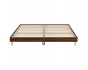 vidaXL Bed frame without mattress Brown oak 200x200 cm Glued wood EAN GTIN 8720845794972
