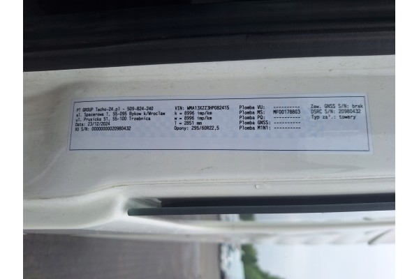 Válvula de freno principal Man Tgx I 18.480 Euro 6 13XH843 K039569 81521306298 4x2 usado 11