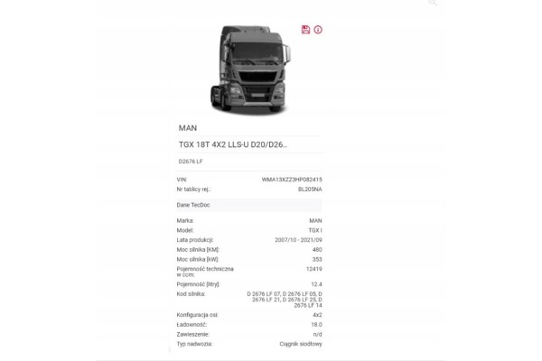 Válvula de freno principal MAN TGX I 18.480 EURO 6 13XH843 K039569 81