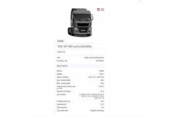 Válvula de freno principal MAN TGX I 18.480 EURO 6 13XH843 K039569 81