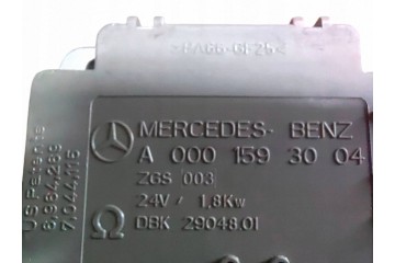 Electric heater Mercedes Benz A0001593004 Catalog number of substitutes 2904801