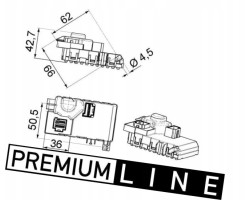 BLOWER RESISTOR BEHR PREMIUM LINE MAHLE ABR 63 000P