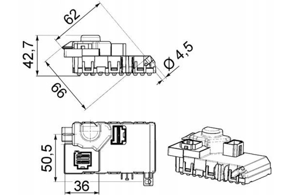 BLOWER RESISTOR BEHR PREMIUM LINE MAHLE ABR 63 000P Catalog number of the part ABR63000P