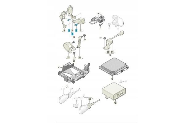 7L0616213D Level sensor with VW AUDI ASO connection