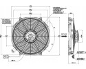 Fan SPAL 12V VA33 AP91 LL 65A 385mm SUCTION Packaging status original