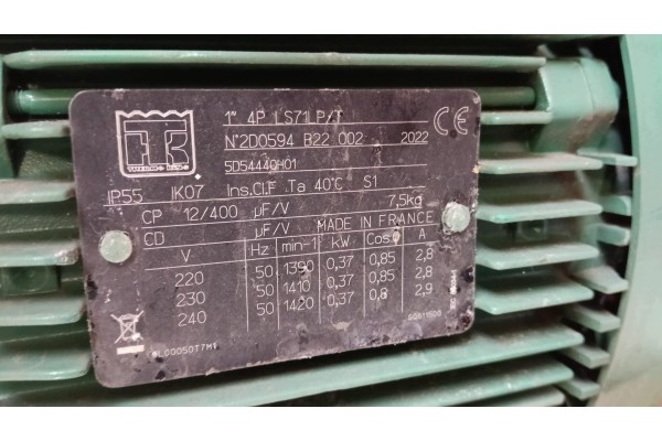 ELECTRIC MOTOR REFRIGERATION UNIT THERMO KING F3 5D54440H01 NO 726 026 Catalog number of the part 5D54440H01