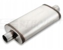MALGO MIDDLE THROUGH SILENCER 63 5mm INOX OVAL SPORTY 2 5 11266 Packaging status original