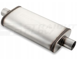MALGO MIDDLE THROUGH SILENCER 63 5mm INOX OVAL SPORTY 2 5
