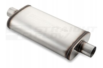 MALGO MIDDLE THROUGH SILENCER 63 5mm INOX OVAL SPORTY 2 5