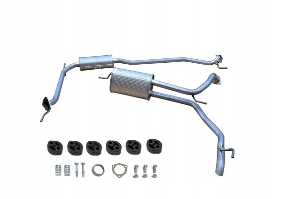 HONDA CIVIC VIII 1 4 63kw from 2005 2008 SILENCERS SET FINAL MIDDLE STENCIL
