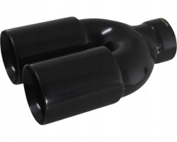 Exhaust tipblack straight doubleinlet 62mm outlet 69mm 24 1376