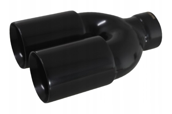 Exhaust tipblack straight doubleinlet 62mm outlet 69mm 24 1376